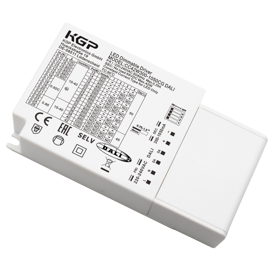Источники питания (драйвера) CC42W300-1050CG DALI